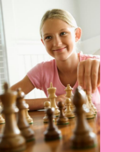 meisje schaak